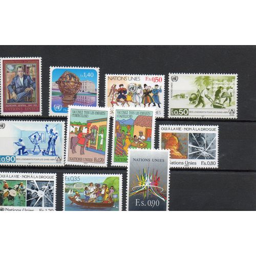 Nations Unies Timbres De L'Année 1987