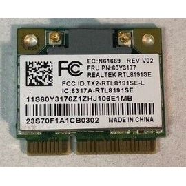 Mini carte PCIe WiFi sans-fil Realtek RTK-RTL8191SE
