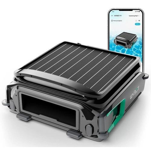 Skimmer Flottant Solaire WYBOT F1  Robot Nettoyeur de Surface Piscine Autonome et Connecté