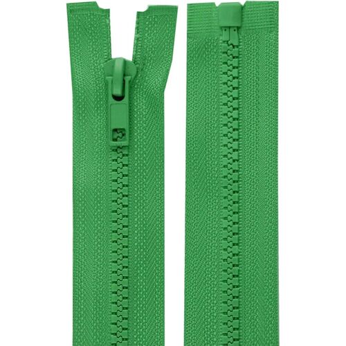Cyclingcolors 2x Fermeture Éclair N°5 70 Cm Tirette Curseur Polyester Extrémité Ouverte Maille Glissière Vêtement, Vert Fougère