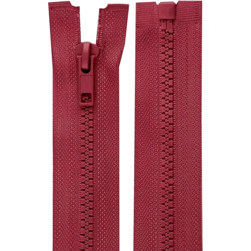 Cyclingcolors 2x Fermeture Éclair N°5 70 Cm Tirette Curseur Polyester Extrémité Ouverte Maille Glissière Vêtement, Bordeaux