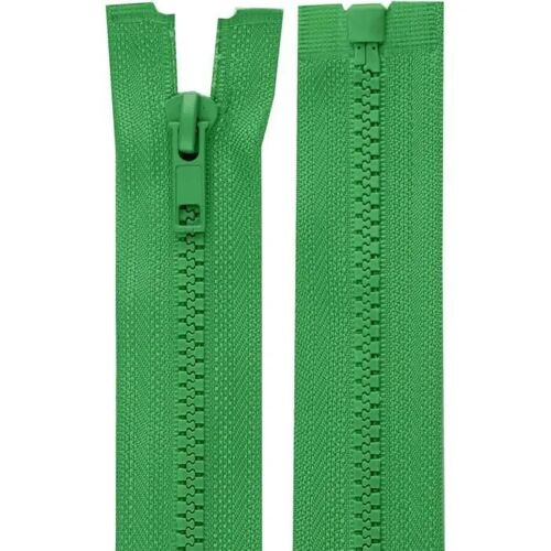 Cyclingcolors 2x Fermeture Éclair N°5 30 Cm Tirette Curseur Polyester Extrémité Ouverte Maille Glissière Vêtement, Fougère Verte