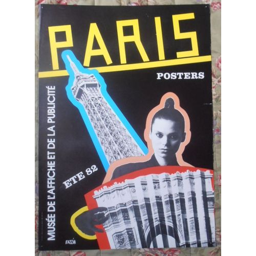 Affiche Format 60x42.5 Musée De L'Affiche Et De La Publicite Paris 1982 Razzia Très Rare