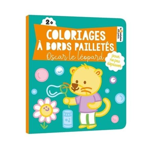 Oscar Le Léopard - Coloriages À Bords Pailletés