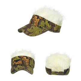 Perruque Casquette De Baseball DrôLe Perruque Pare-Soleil Chapeau Court Faux Cheveux Casquette Pour Hommes Adultes Personnes Chauves 