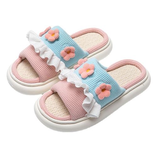 Pantoufle Confortable à SéChage Rapide, Respirante, AntidéRapante, Sandale Pour Femmes, Pour La Maison, La Chambre à Coucher, Rose 38/39 Pour 37-38