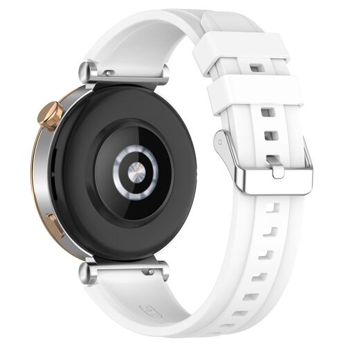 Bracelet De Montre En Silicone Pour Huawei Gt4 46 Mm/Gt Runner/Gt3 Se 18 Mm Blanc