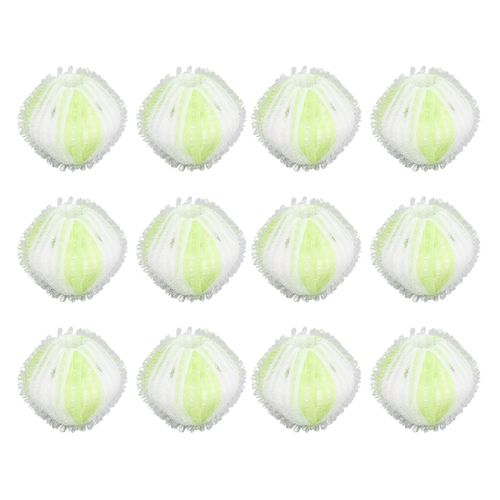 Boule de lavage pour animaux de compagnie, 12 pièces, boule d'épilation réutilisable et inoffensive pour machine à laver, vert