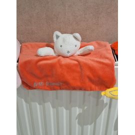 Doudou Ours Obaibi Rose Et Blanc First Friends