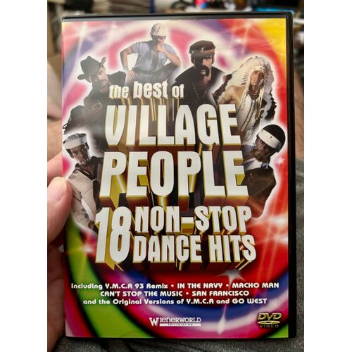 Village People – The Best Of 18 Non-Stop Dance Hits Dvd, Édition Originale Wienerworld 2001 Zone 2 Pal
