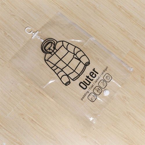 Sac de Compression sous vide suspendu à traction latérale, crochet pour vêtements, sac de rangement et de finition pour vêtements, housse anti-poussière