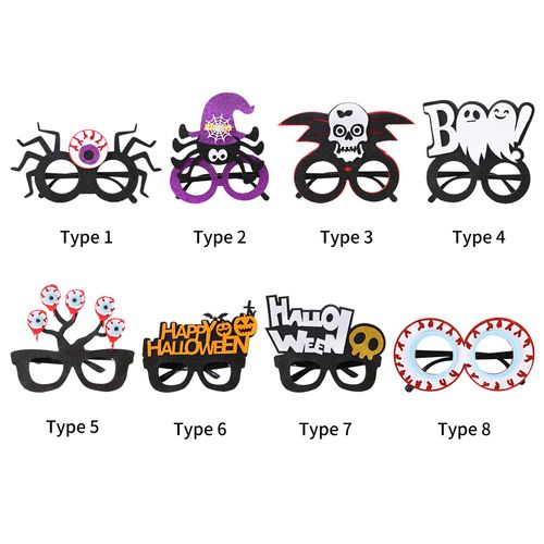 Lunettes D'halloween Monture Lunettes De Costume De Cosplay Pour Fournitures De FêTe D'halloween Et Cadeaux De FêTe Accessoires De FêTe De Cosplay Pour Filles Femmes Hommes DéCoration