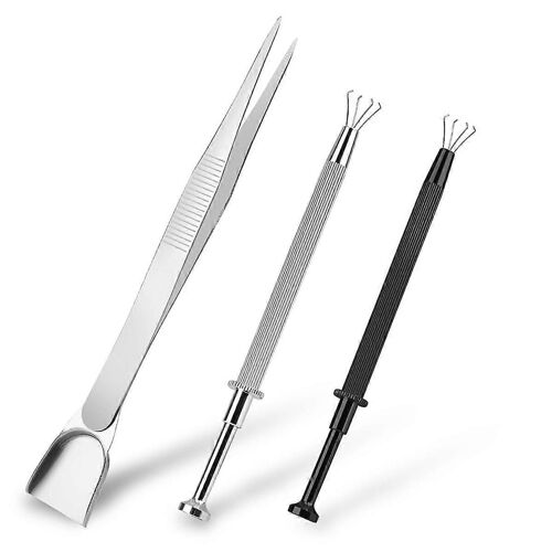 3 Pcs Grabbers Porte-Outil Ensemble Bijoutier Pick Up Saupoudrer Stylo Bijoux Pince À Épiler 4 Griffe Piercing Ball