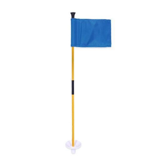 Drapeau Vert De Golf Bleu, Mât Amovible En Deux Parties, Trou De Drapeau Cible Vert Facile À Transporter