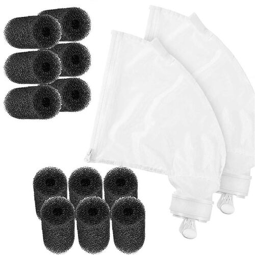 Pour les pièces de nettoyeur de piscine, 2 sacs filtrants tout usage pour 280 480, avec 6 pièces de rechange pour épurateur de queue K