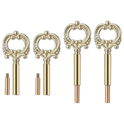 Lot de 4 boutons de lampe dorés avec interrupteur marche/arrêt pour luminaires et ventilateurs, avec rallonges de 1,27 cm (1/2 po)