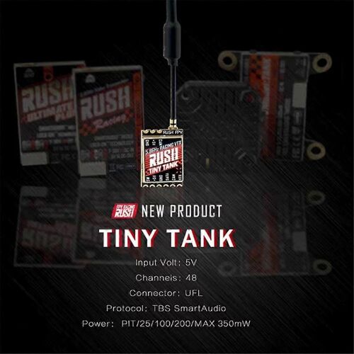 Pour RUSH TINY TANK VTX 5.8G 48CH 350mw 5V Nano FPV Transmetteur TBS SmartAudio pour FPV RC Racing Dro