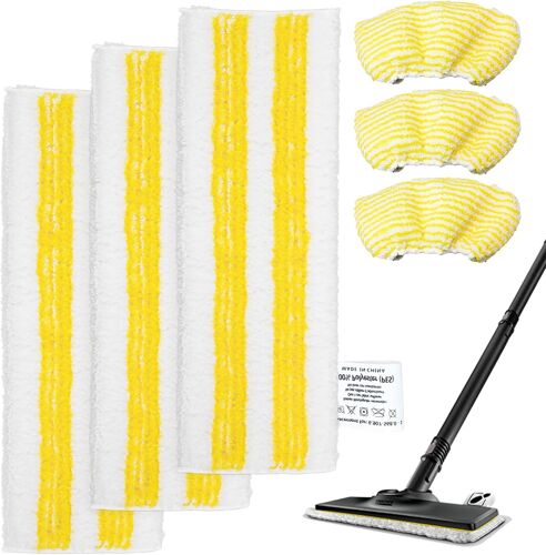 6 Pièces Chiffons de Rechange pour Karcher Easyfix SC 1, SC 2, SC 3, SC 4, Bonnettes Microfibres Serpillères Chiffons