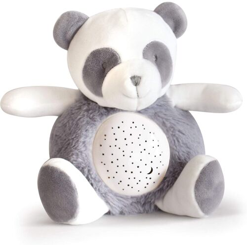 Kalanka-- Peluche Veilleuse Panda Pour Enfants - Couleur Gris - 20 Cm - Veilleuse Musicale Lumineuse - 3 Lumières - Bruit Doux De Nature - Idée Cadeau Bébé Naissance - Dc3693