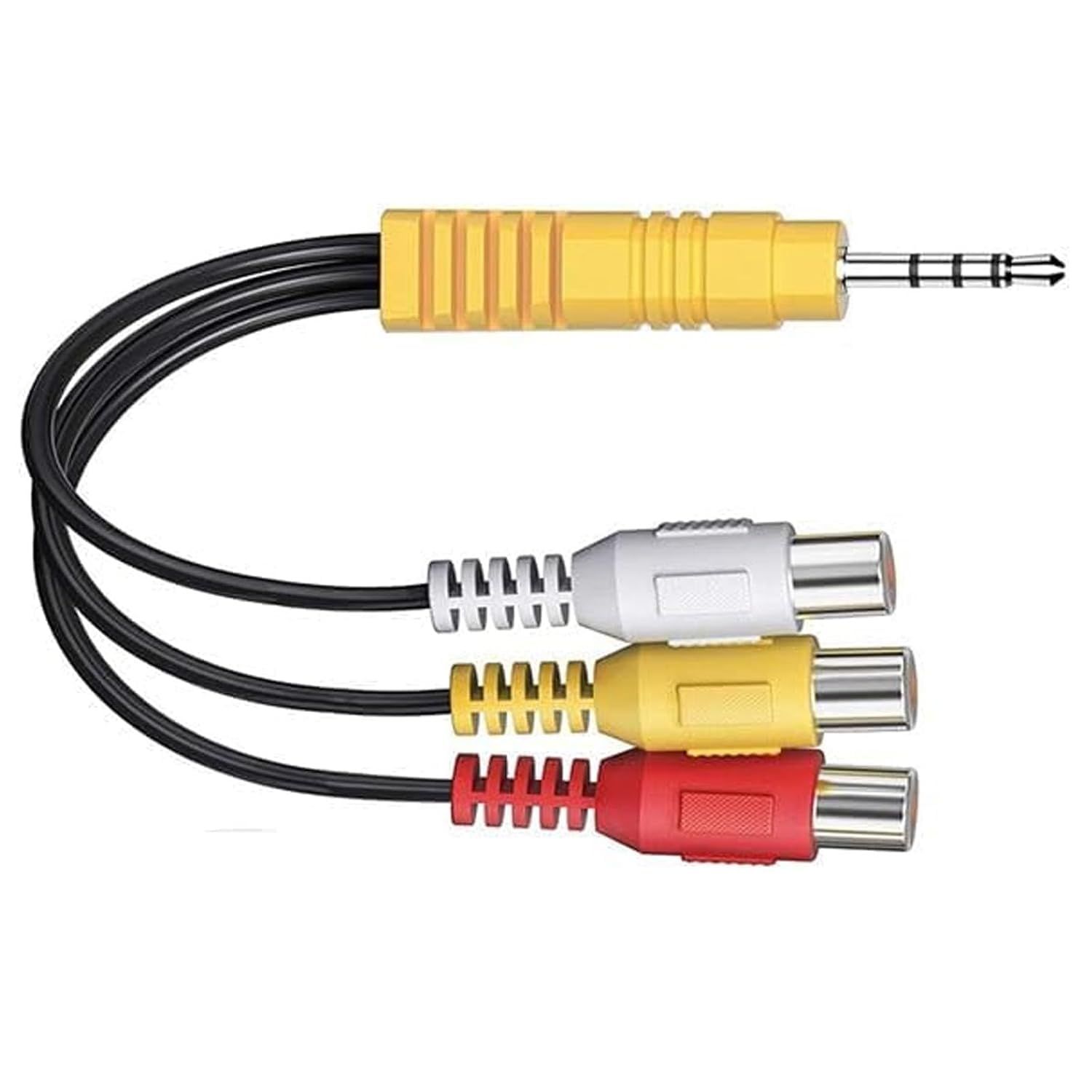 RCA Male à Femelle 90degré Connecteur Stéréo Audio Vidéo Adaptateur