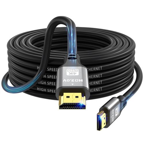 TIANYI-Jojobnj Câble HDMI 2.0 Haute Vitesse 12m - 4K@60Hz 18Gbps, Ultra HD, Ethernet, Audio Retour, Vidéo 1080p, 3D, Arc, HDR - Compatible Xbox, PS5/PS4, HDTV, Ordinateur Portable