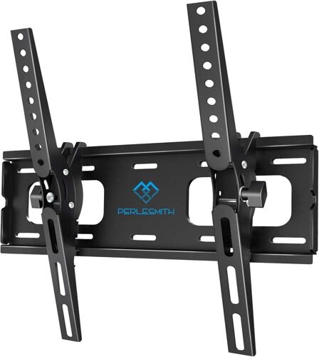 VornixorSarlshop-Support Mural TV avec Inclinaison sans Outil pour la Plupart des Téléviseurs Plats & Incurvés LCD, OLED de 26-65 Pouces, Support TV Inclinable avec Max VESA 400x400mm, Capacité Max d