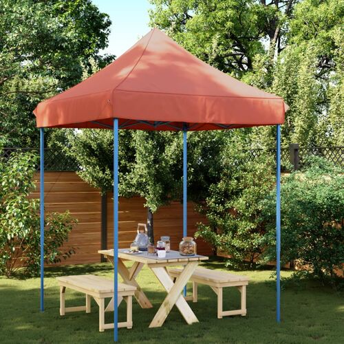 Vidaxl Tente Réception Pliable Escamotable Terre Cuite 200x200x306 Cm
