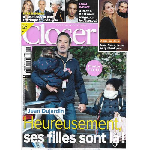 Closer N°1011 25/10/2024 Jean Dujardin/ Les Belmondo/ Liam Payne/ Angelina Jolie/ Philippe Geluck/ Victoria'S Secret/ Sofiane Zermani