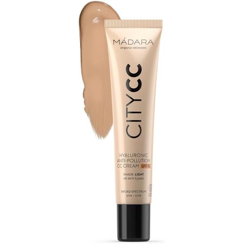 Kalanka-Organic Skincare | City Cc Crème Cc Anti-Pollution Spf15 Light Beige - 40 Ml, Avec Acide Hyaluronique Et Protection Solaire Minérale Uva/Uvb, Correcteur De Couleur, Certifié Cosmos Natural 