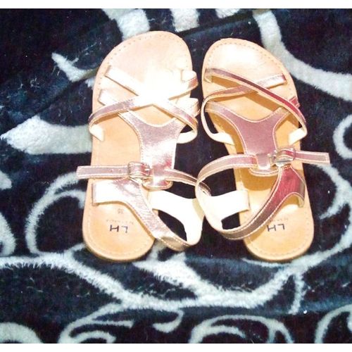 Sandales Dorees Lh Taille 35 ..