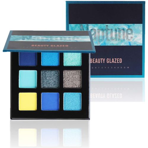 Kalanka-9 Couleurs Scintillement Matte Fard À Paupières Palette Shimmer Maquillage Métallique Ombre À Paupières Longue Durée Imperméable À L'eau # 03 
