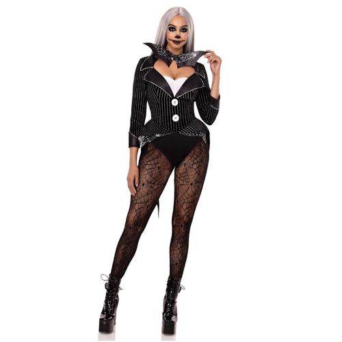 Déguisement Squelette Pailleté Sexy Femme - Taille: S (36-38)
