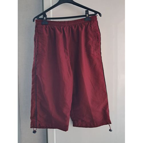 Pantacourt Taille L Bordeaux Tex