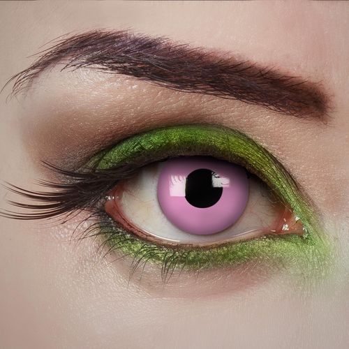 Kalanka-Lentilles De Contact Roses - Rose Crush - 2 Pièces \U2013colorées - Pour Halloween, Cosplay, Carnaval, Fêtes À Thème Et Soirées Déguisées \U2013 Sans Correction