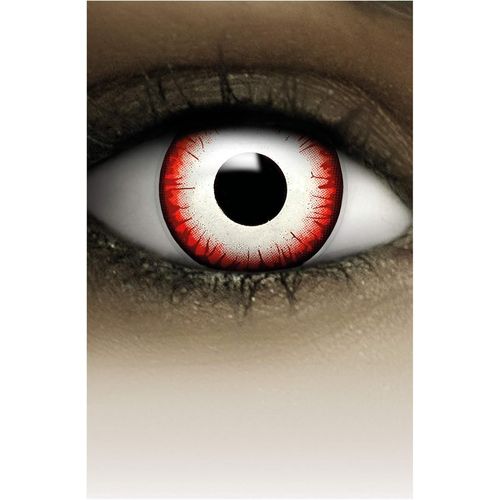 Kalanka-Lentilles De Contact Colorées Pour Halloween, Lentilles À Motif Doux Pour Déguisement, Usage Unique - Sans Correction,2pcs 1 Paire - Déguisement En Undead Zombie