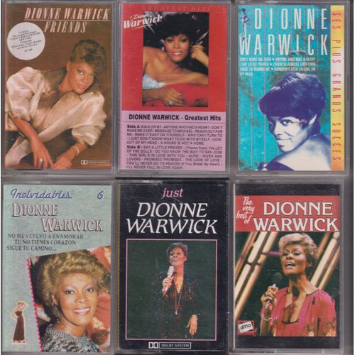 Dionne Warwick Lot De 6 K7 Cassettes Audio Tape