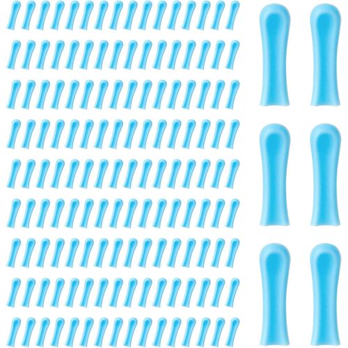 Kalanka-150pcs Embouts Rechange Nettoyeurs D'oreilles Silicone, Embouts Rechange Pour Appareil Photo Auriculaire Couvre-Cuillères Silicone Accessoires Nettoyage Du Cérumen Auriculaires Tous Les Âges 