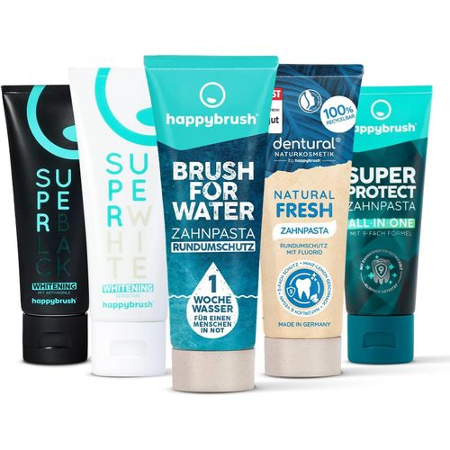 Kalanka-® Dentifrice Lot De 5 Dentifrice Blanchissant Superblack Naturel Pour Des Dents Saines Et Blanches, Superfresh, Whitening Toothpaste Végétalien, Lot De 5 Tubes De 75 Ml Blanc