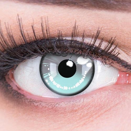 Kalanka-Lentilles Couleur Cosplay - Manga Gris Anime Arc 2 Gray. Pour Halloween, Fantaisie, Carnaval I 1 Paire (2 Pièces) I Sans Correction I 0,00 Dioptries