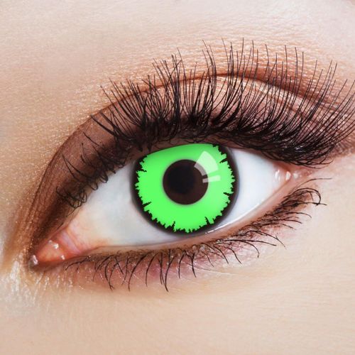 Kalanka-Aricona - Lentilles De Contact Vertes - Lentilles De Contact Colorées Sans Correction Pour Halloween, Carnaval, Déguisement, Cosplay, 2 Pièces - Sans Correction