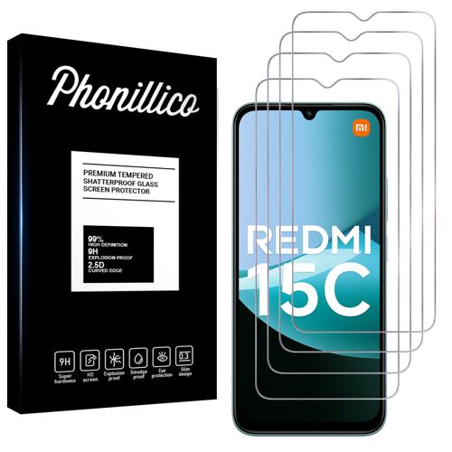 Verre Trempé Pour Xiaomi Redmi 15c 4g [Pack 4] Film Vitre Protection Ecran Phonillico©