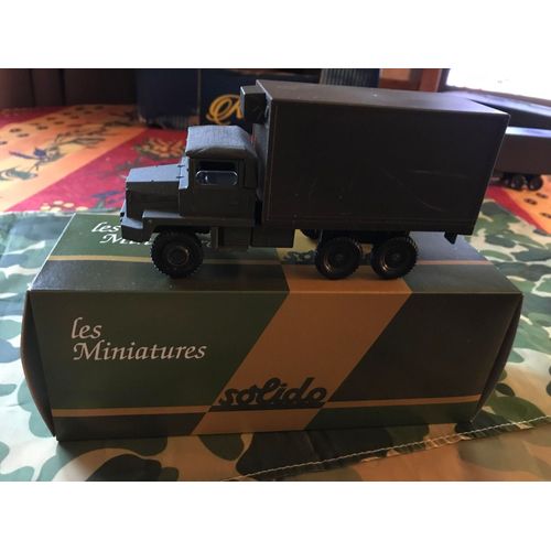 Camion Militaire Berliet Gbc 8kt 6x6 Dit Gazelle En Zamac 1/43eme De La Marque Solido -Solido-Solido