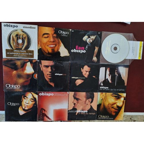Pascal Obispo Lot De 12 Cd Singles