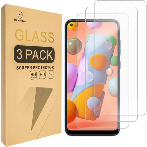 SJZG-Verre Trempé Compatible Avec Samsung Galaxy A11/Galaxy M11 [Lot De 3] Film Protecteur D'Écran Vitre Protecteur 9H Dureté