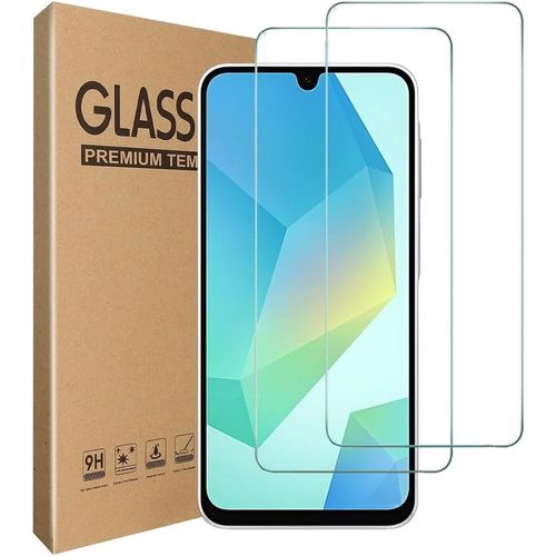 SJZG-Lot De 2 Films De Protection D'Écran Pour Samsung Galaxy A16 5G, Anti-Rayures, Anti-Traces De Doigts, Sans Bulles, Sans Poussière, En Verre Trempé Pour Samsung Galaxy A16 5G
