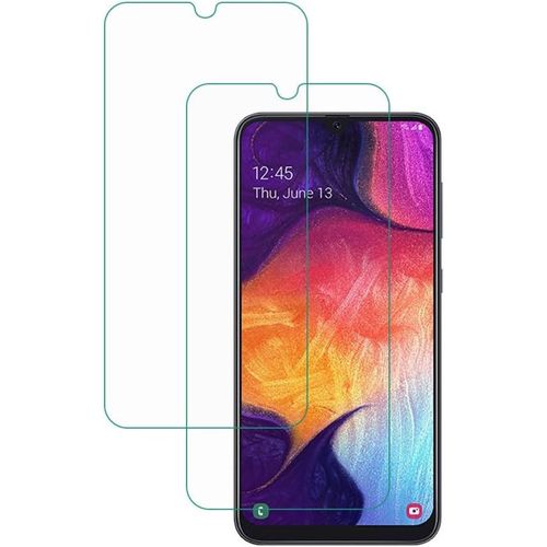 Sjzg-Compatible Avec Samsung Galaxy A50 Film De Protection D'écran En Verre Trempé, Case Friendly, Sensible Au Toucher, Dureté 9h