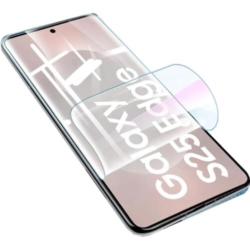 SJZG-2Pcs Film Hydrogel Haute Sensibilité Pour Samsung Galaxy S25 Edge 5G 6.7" Protecteur D'Écran Transparent Flexible Hd Antidéflagrant Fingerprint Unlock Film Hydraulique