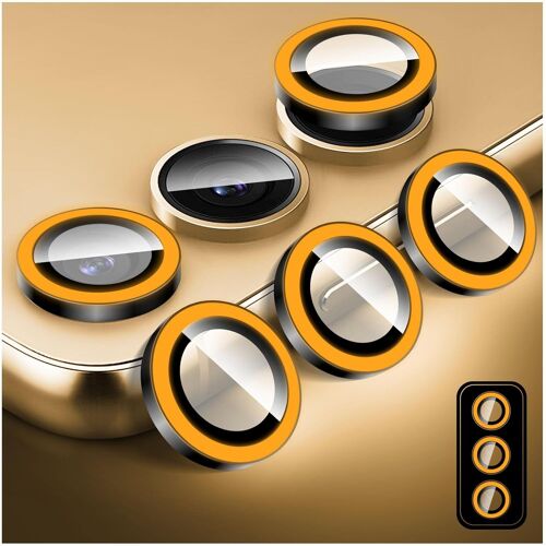 Protecteur D'objectif D'appareil Photo Lumineux pour Samsung Galaxy S24, Protecteur D'¿¿cran de Couverture de Cam¿¿ra en Verre Tremp¿¿ Color¿¿, Anneaux en Alliage D'aluminium