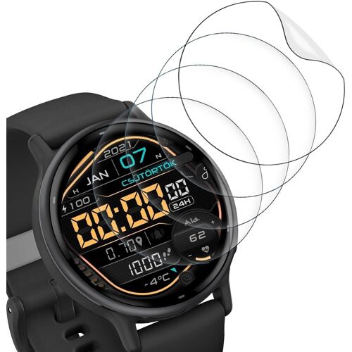 Sjzg-Lot De 4 Films De Protection D'écran En Verre Blindé Pour Garmin Vivoactive 5/6 - Film De Protection D'écran Souple En Tpu - Film De Protection D'écran En Verre De Sécurité Hd - Protection