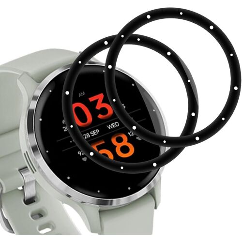 Sjzg-Lot De 2 Films De Protection D'écran En Verre Blindé Pour Garmin Venu 3s - Film De Protection D'écran En Tpu Souple - Film De Protection D'écran Hd - Anti-Rayures - Sans Bulles